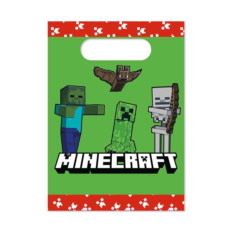 Minecraft Paper Party Bags - 4pk