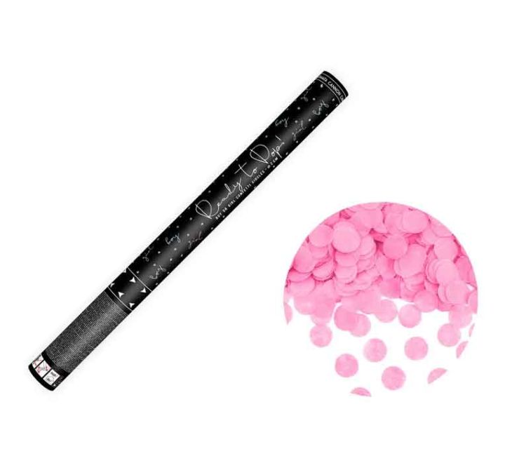 60cm READY TO POP PINK GENDER REVEAL CONFETTI CANNON