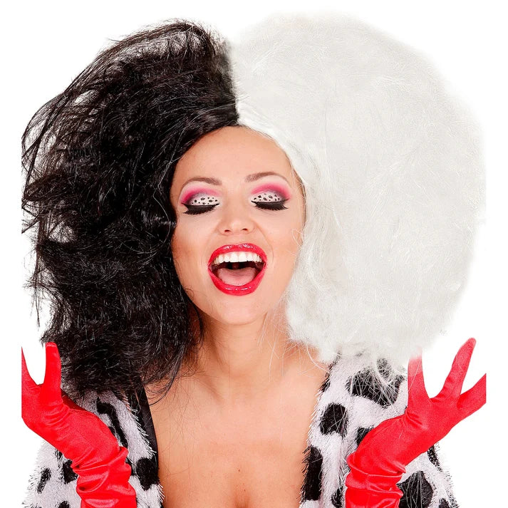 Black/White Demonia Wig