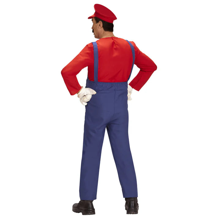 Adult Super Plumber Red Costume