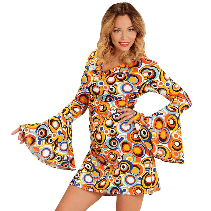 Ladies 1970's Groovy Style Bubbles Costume