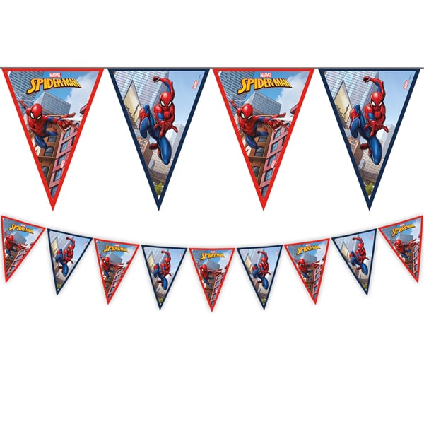Spiderman Crime Fighter Triangle Flag Banner