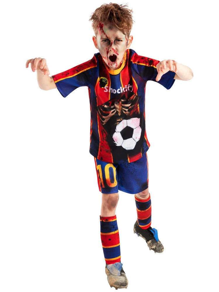 Kids Footballer Zombie Mess-icre Costume