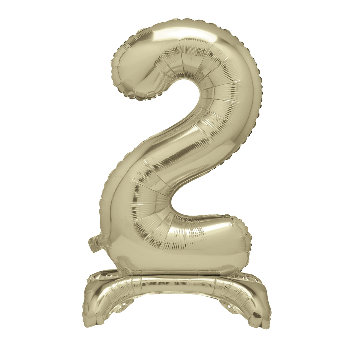 Air Fill Giant Standing Foil Balloon - Gold Number 2