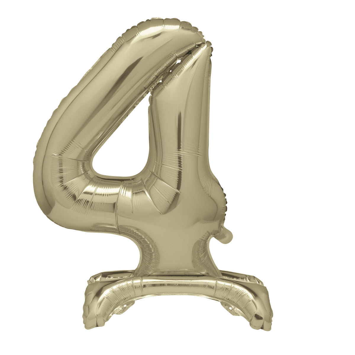 Air Fill Giant Standing Foil Balloon - Gold Number 4