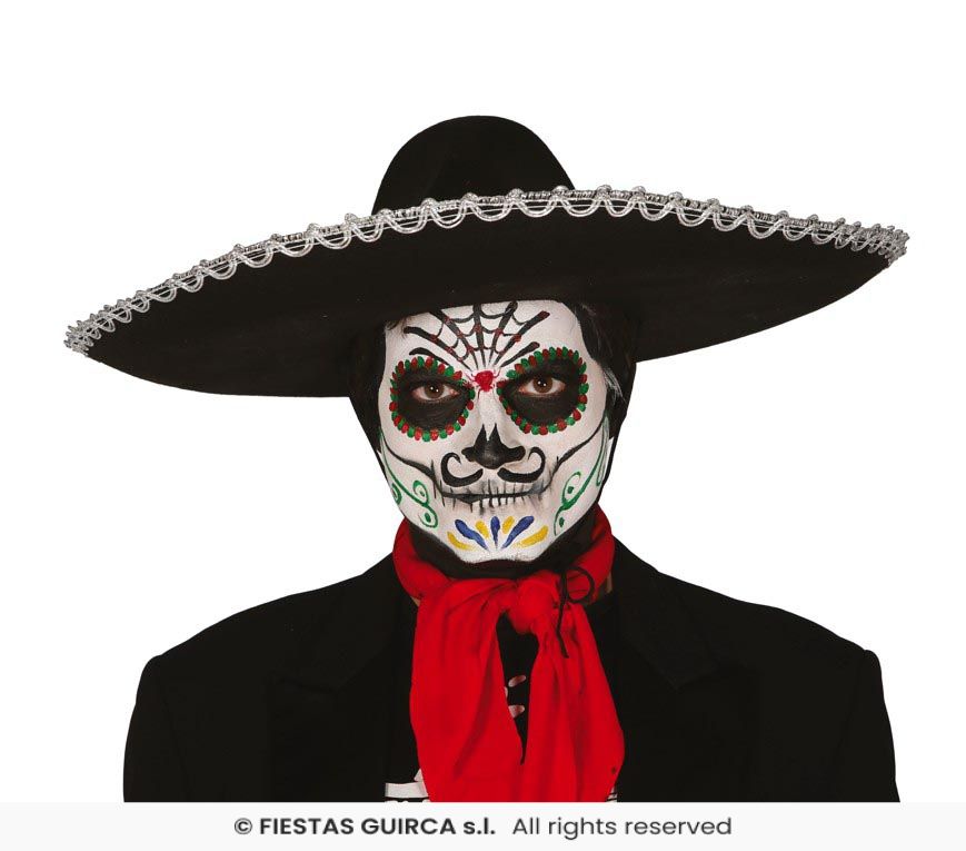 Black - Mexican / Day of The Dead, Felt Hat
