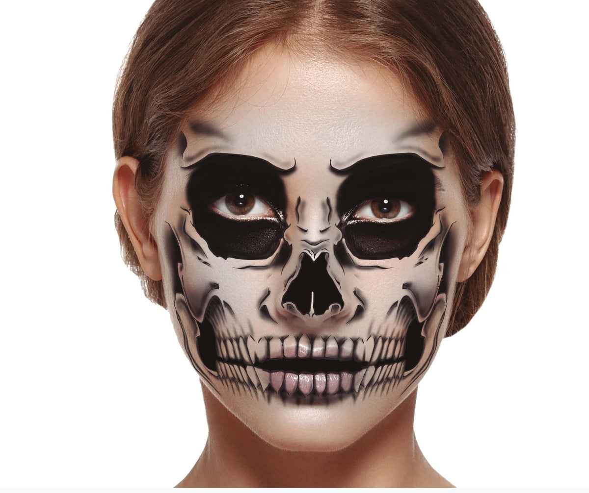 Skeleton Face Tattoo