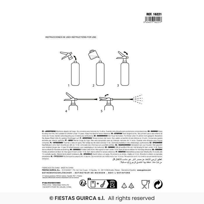 Drink Extinguisher - Beer Man, 27cm