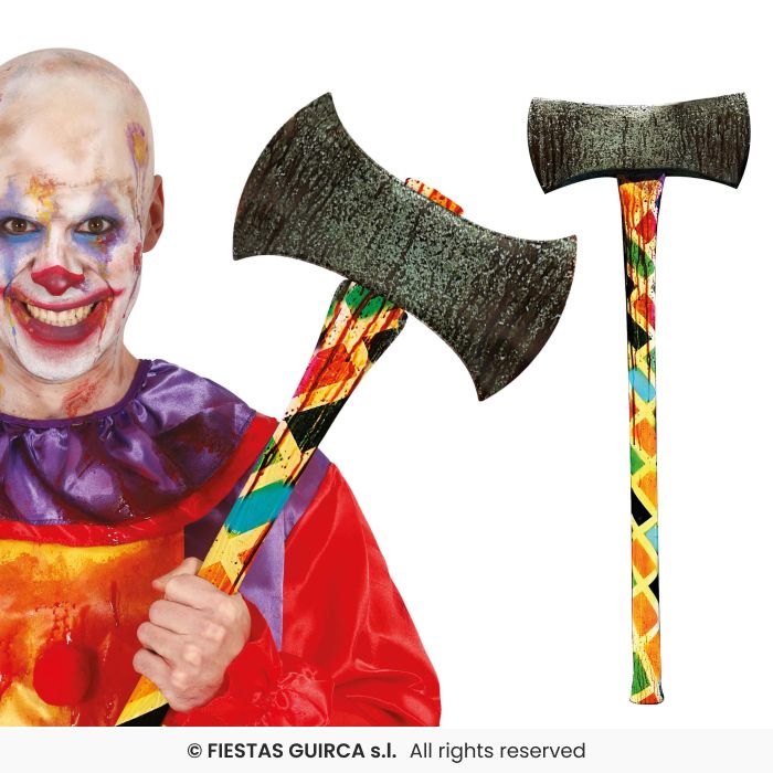 Colourful Clown Axe - 73cm