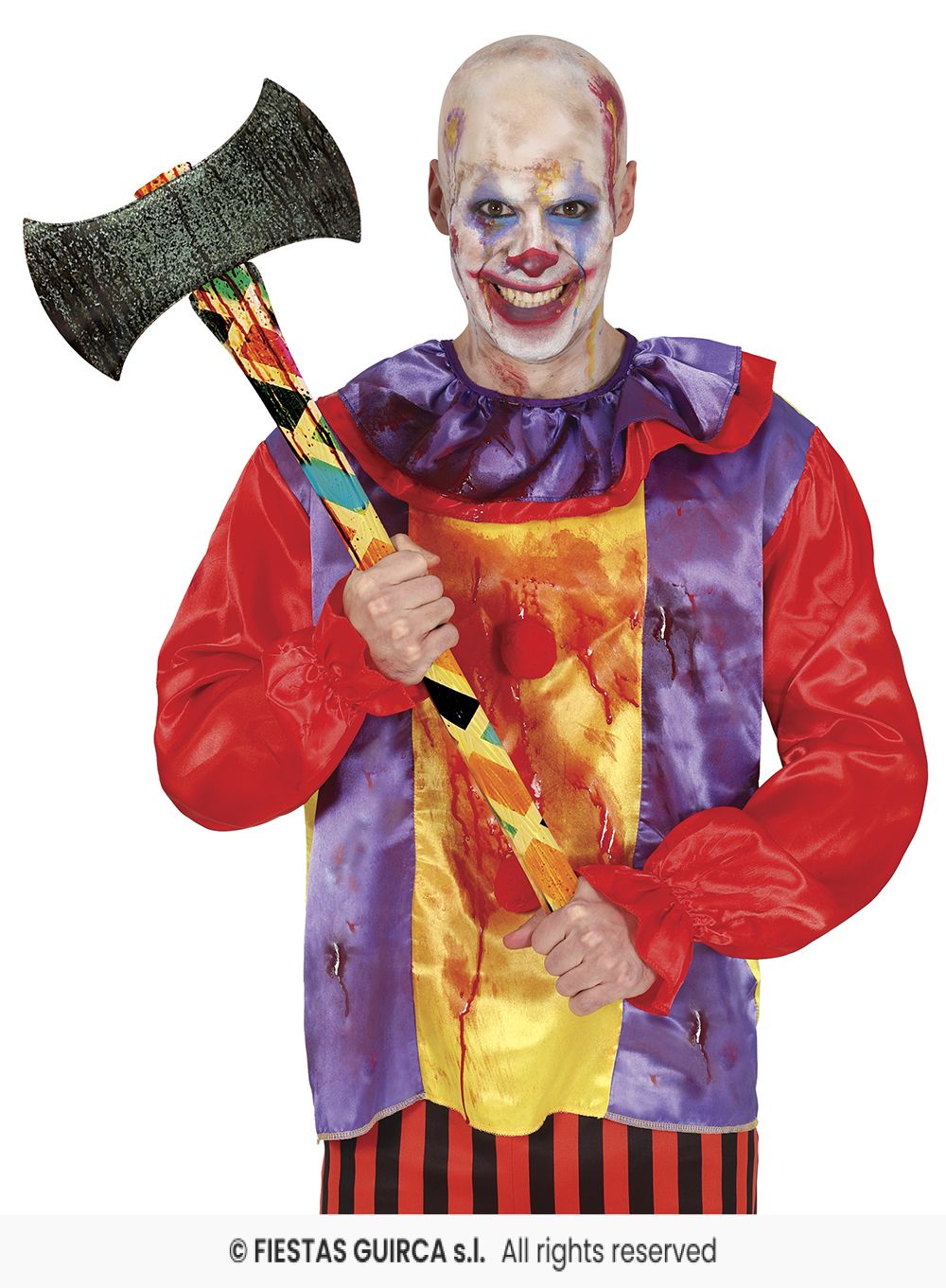 Colourful Clown Axe - 73cm