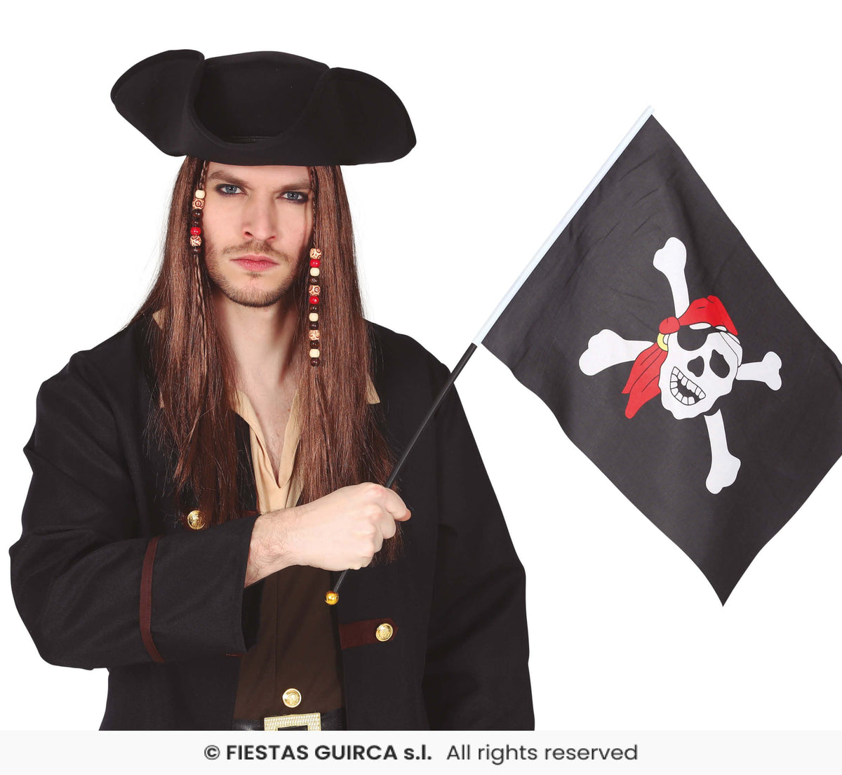 Hand Waving Pirate Flag - 45x30cm