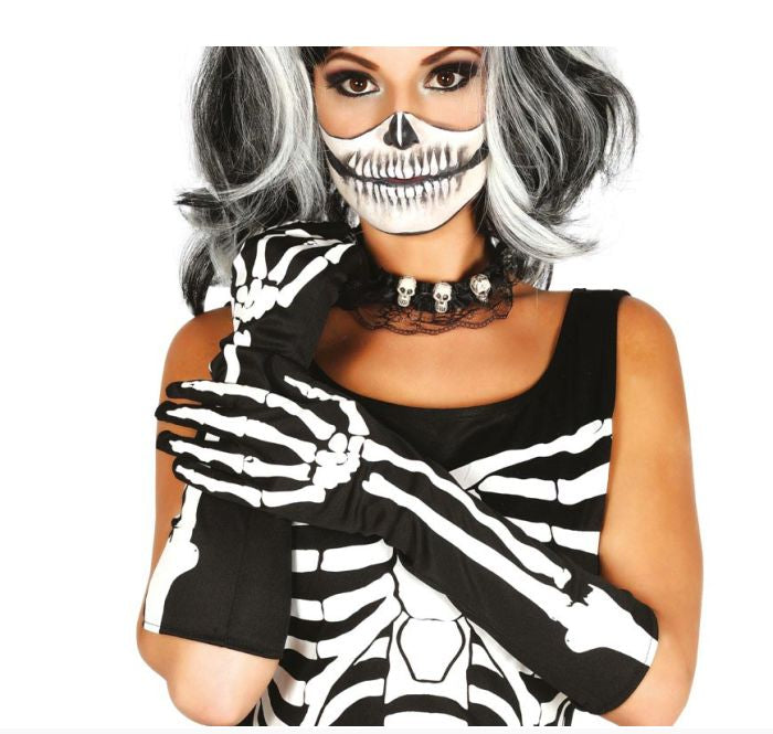 Skeleton Gloves 40 cm