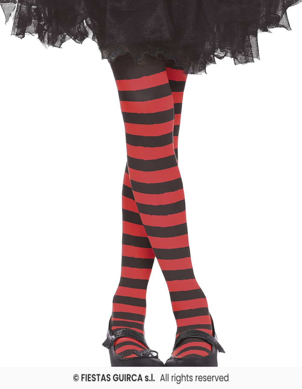 Children's Red Striped Tights
