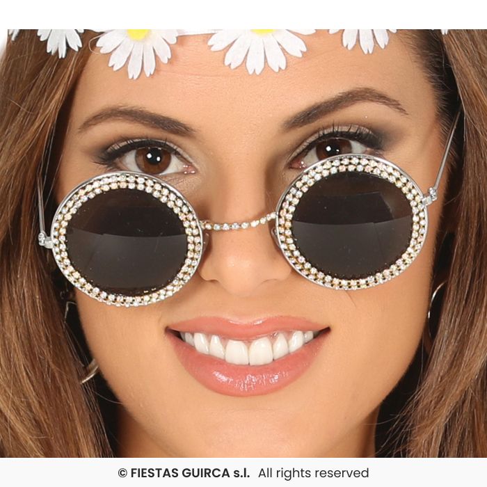 Round Glasses with Jewels