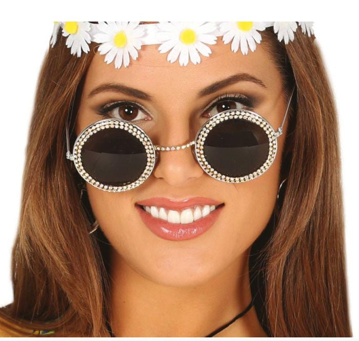 Round Glasses with Jewels