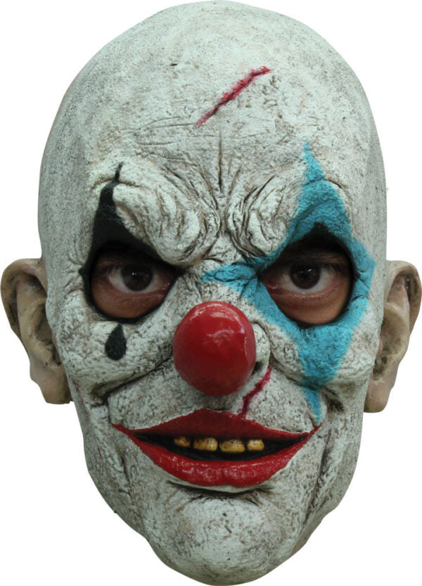 Clown Tears Over Head Latex Mask
