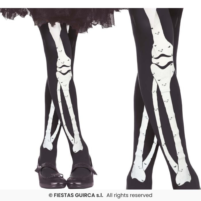 Children's Skeleton Bone Tights