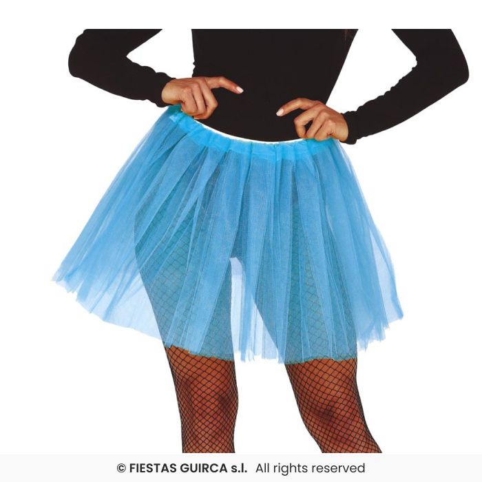 Neon Blue Adults Tutu, 40 cm