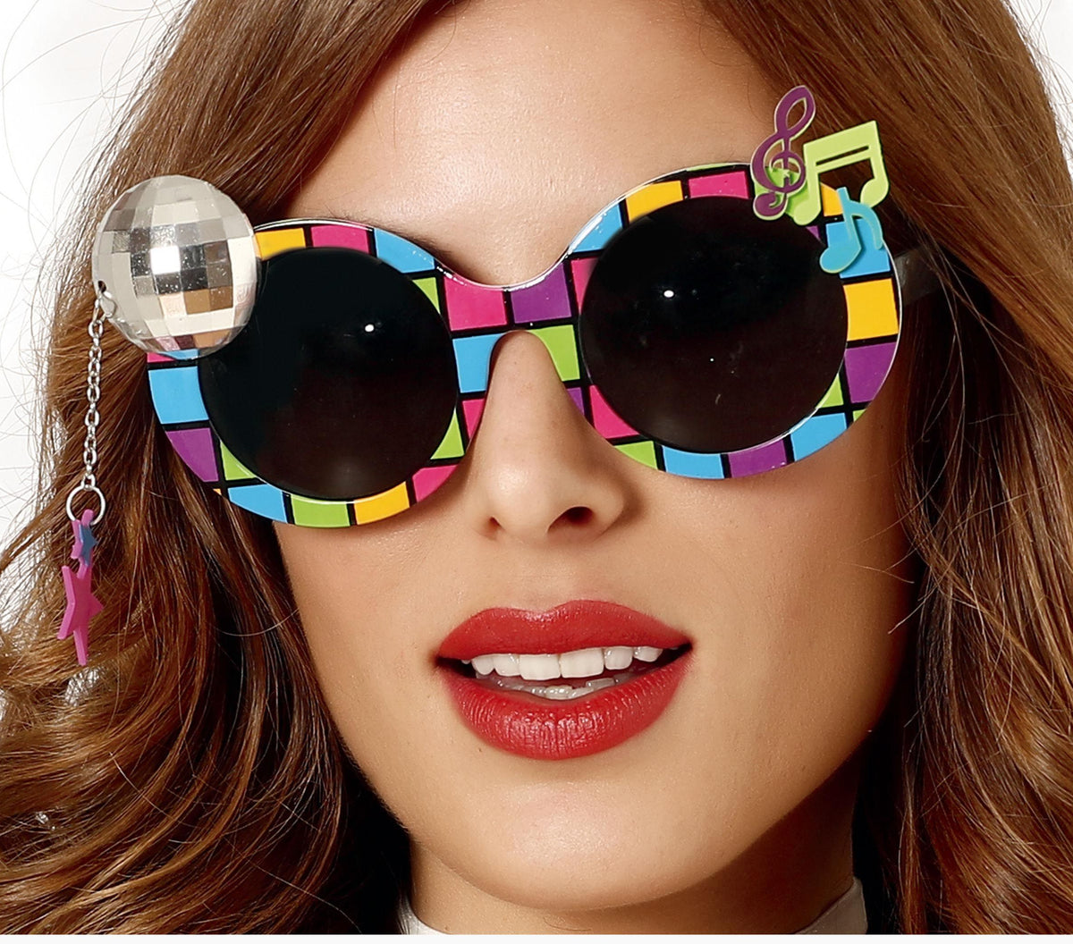 Discotheque Disco Ball Novelty Glasses