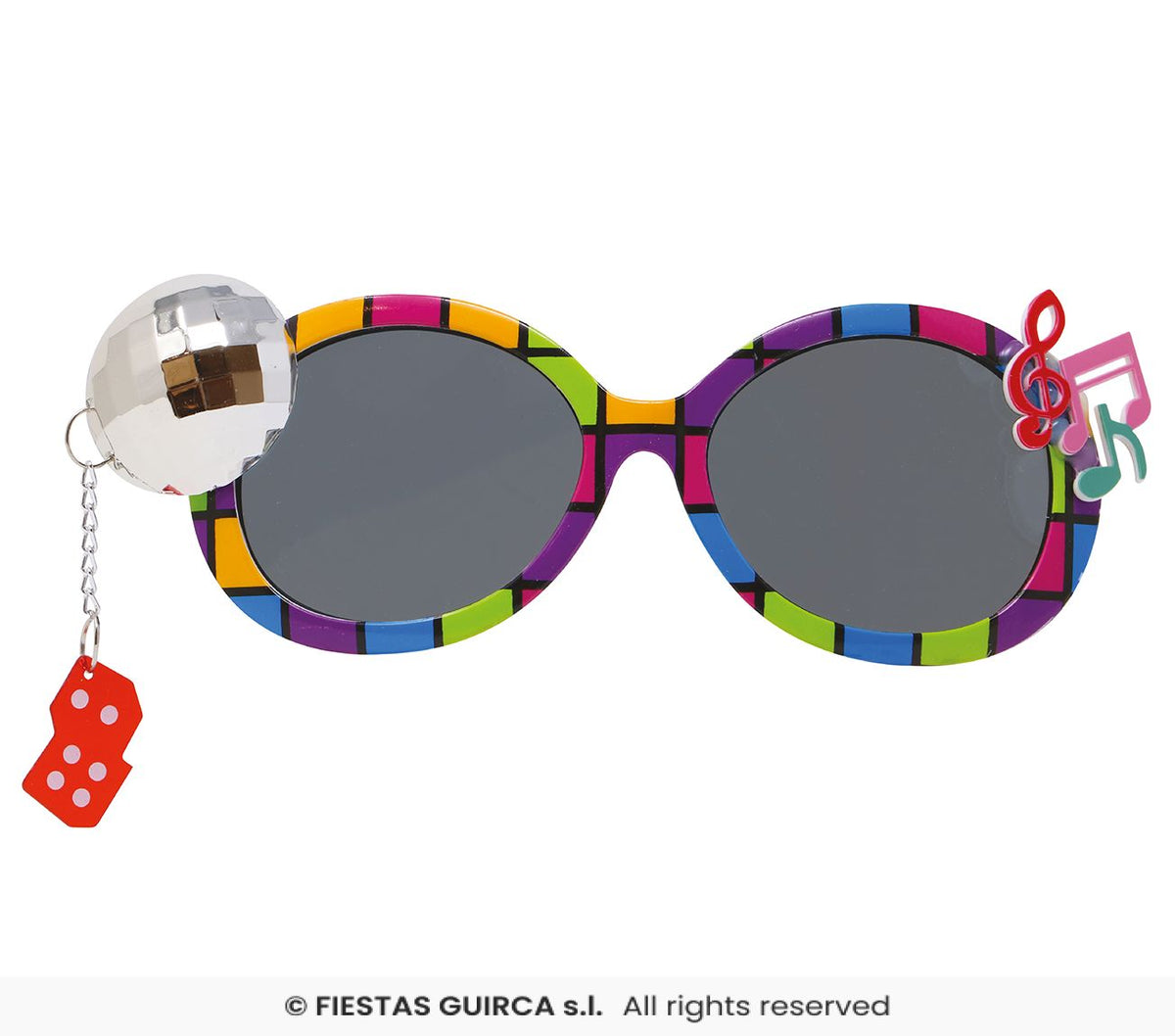 Discotheque Disco Ball Novelty Glasses