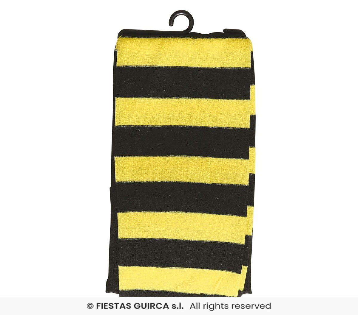 Adult Ladies Yellow & Black Striped Tights