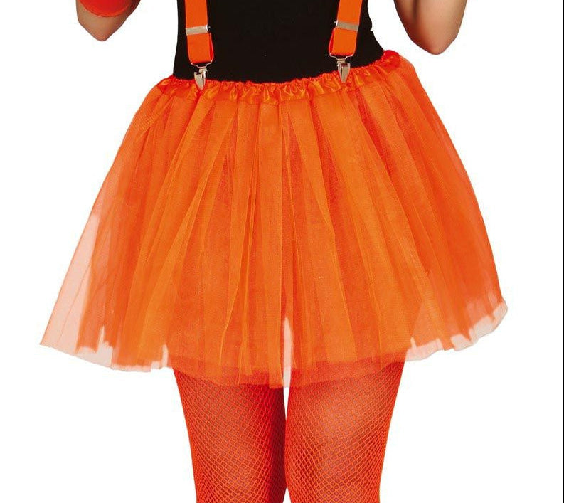Neon Orange Adults Tutu, 40 cm