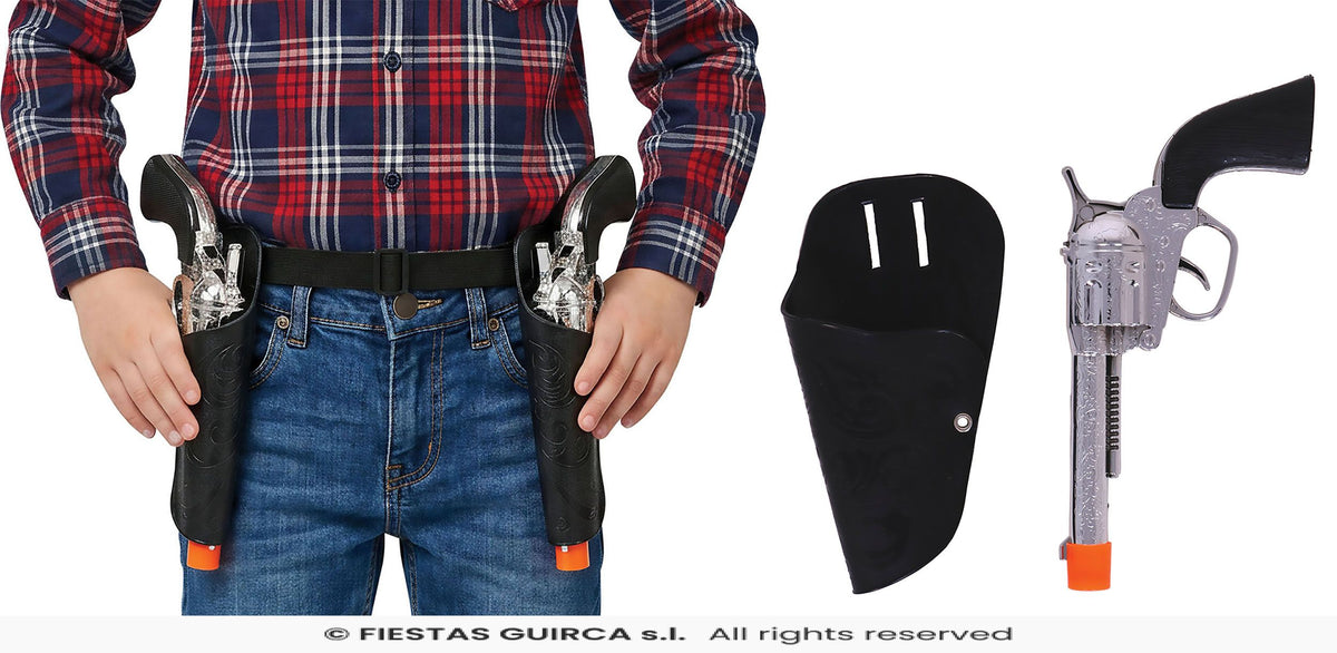Kids Double Holster with Two Guns