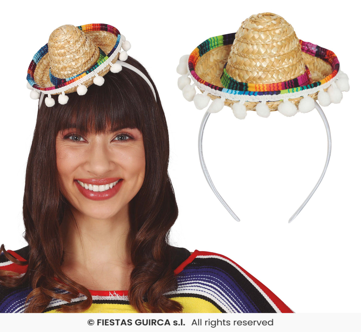 Mexican Mini Hat Tiara Headband