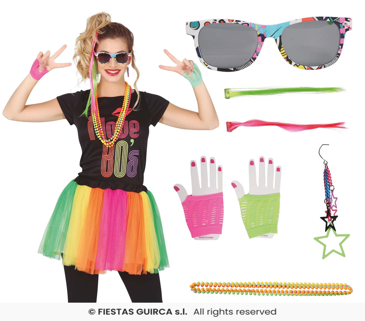 1980's Ultimate Dress-up kit - 8pc
