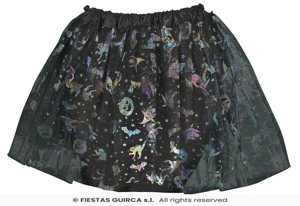 Children's Iridescent Halloween Themed Tutu - 30cm