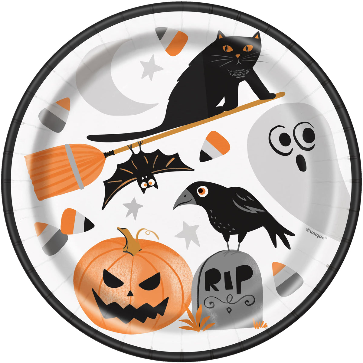 Bats & Boo's Halloween 9" Paper Plate - 8pk