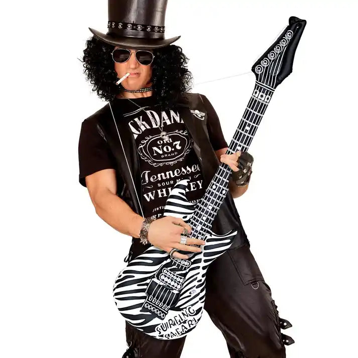 Inflatable Zebra Guitar