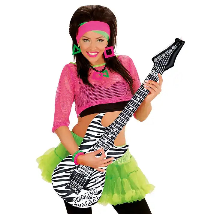 Inflatable Zebra Guitar