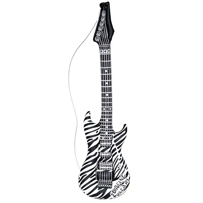 Inflatable Zebra Guitar
