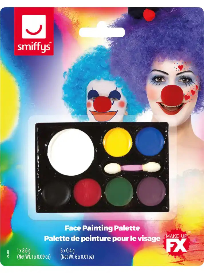 Smiffys Make-Up FX, 7 Colour Palette, Grease