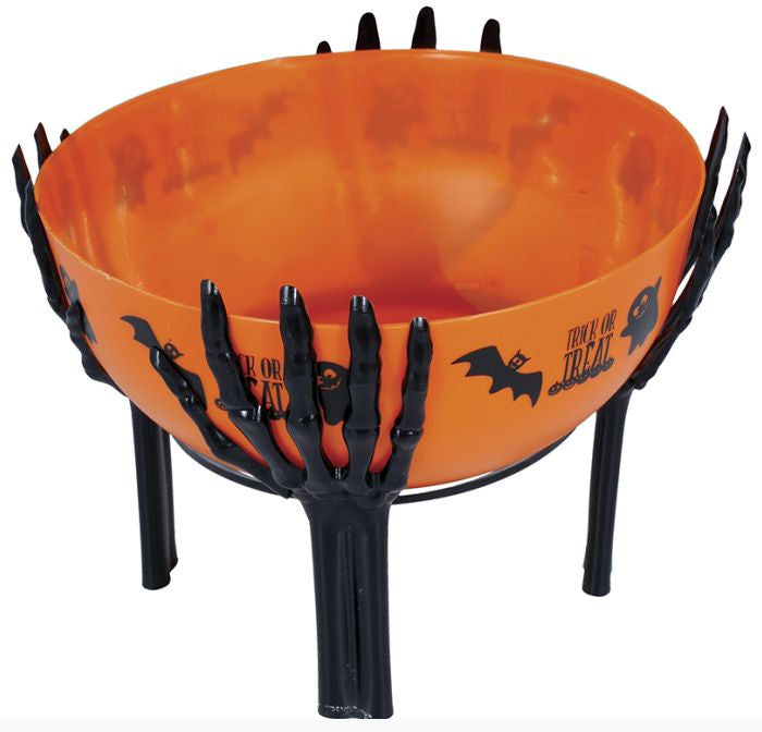 Halloween Orange Bowl with Support - 26x18 cm