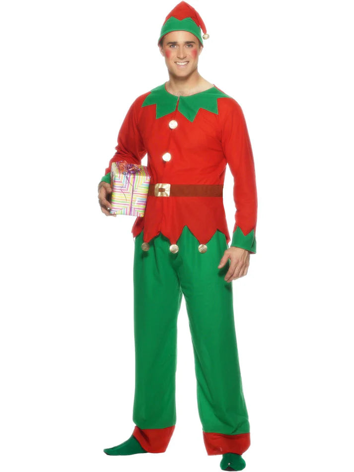 Men's Elf Costume Red