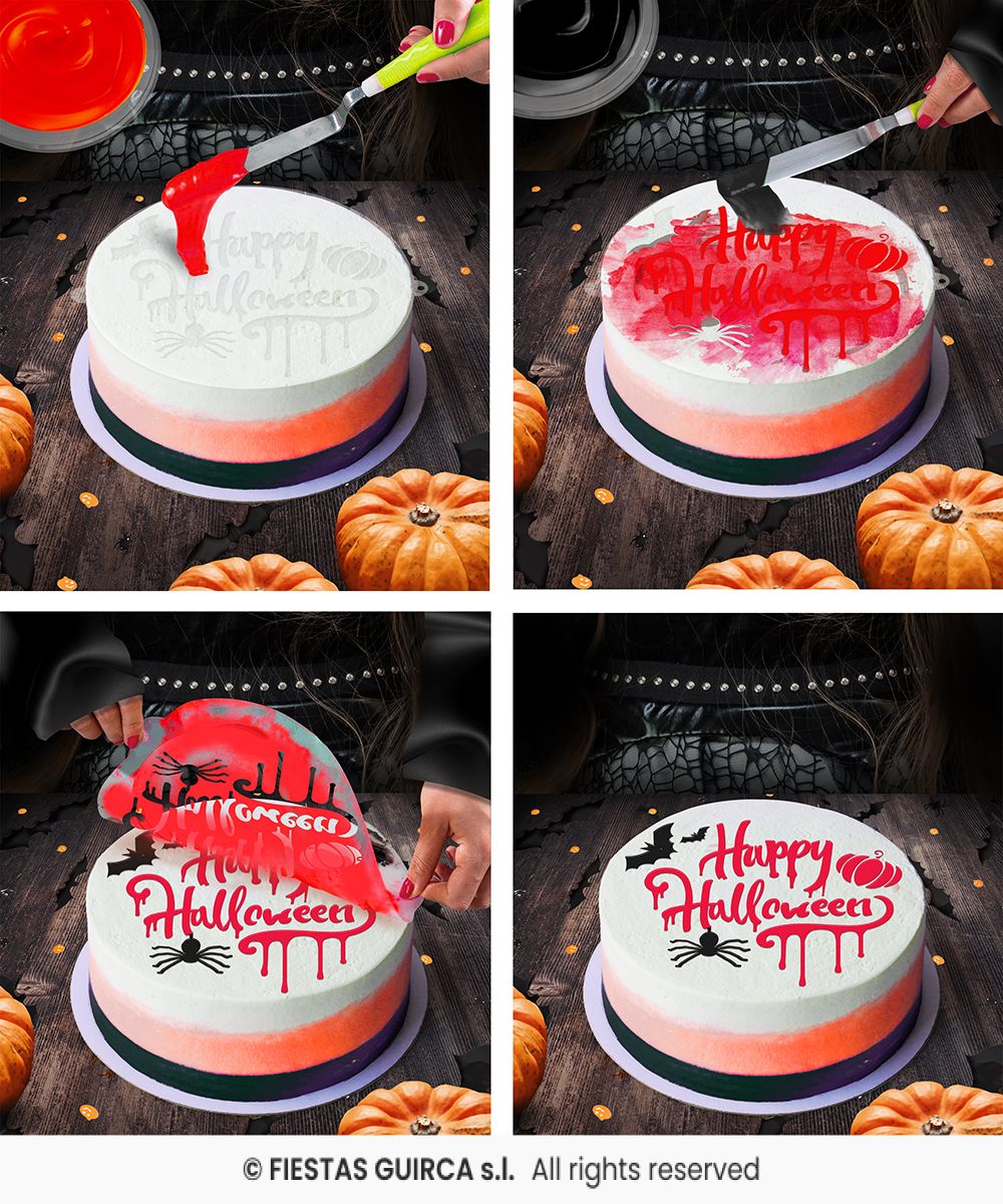 Cake Decoration Stencil "HAPPY HALLOWEEN" 25cm