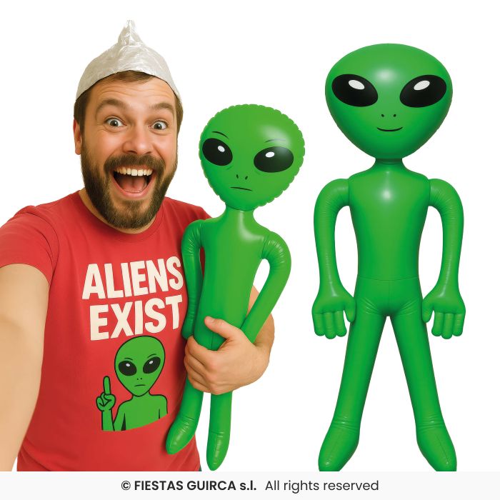 Inflatable Green Alien 85cm