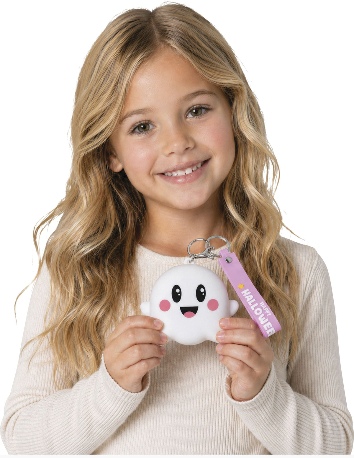 Cute Squishy Ghost Purse with Keychain