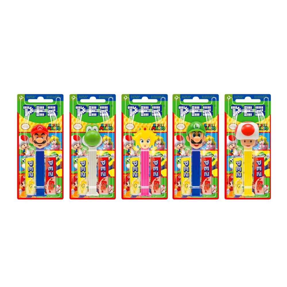 Pez Best of Nintendo Super Mario 1+2 Impulse Packs 17g