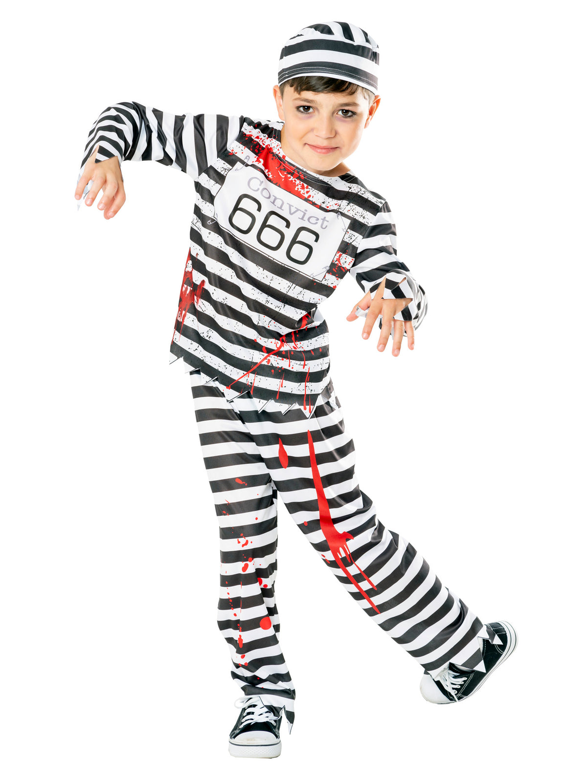 Kids Zombie Convict Costume - Unisex