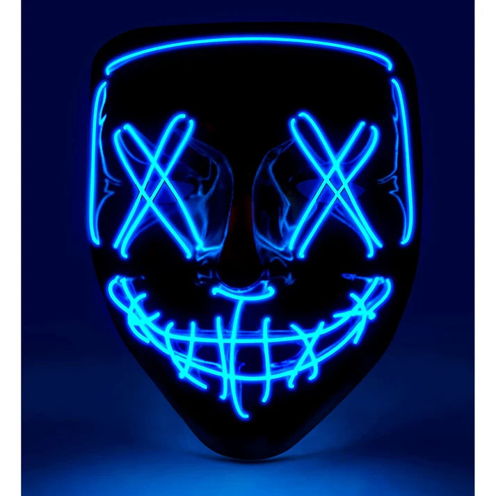 Halloween Blue LED Scary Mask