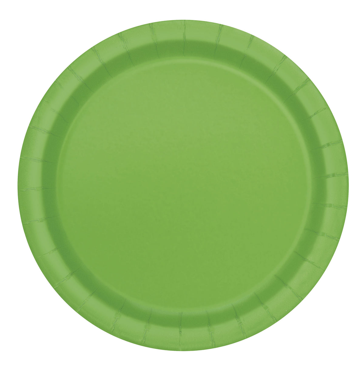 Lime Green Solid Round 9" Dinner Plates16ct