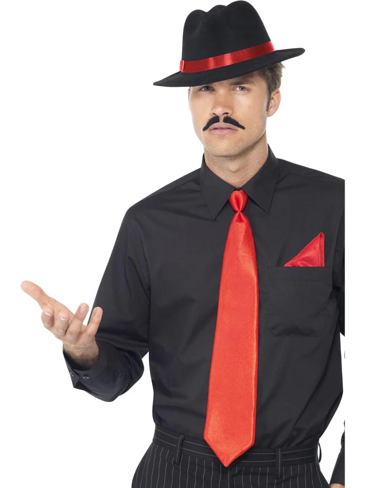 Gangster Trilby, Tie & Handkerchief