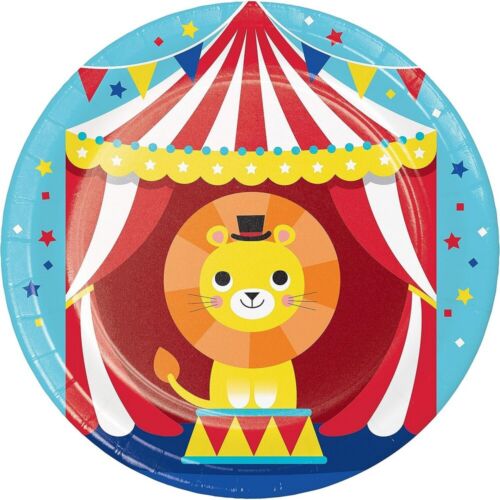Circus Party Disposable Paper Plates 7in - 8pk