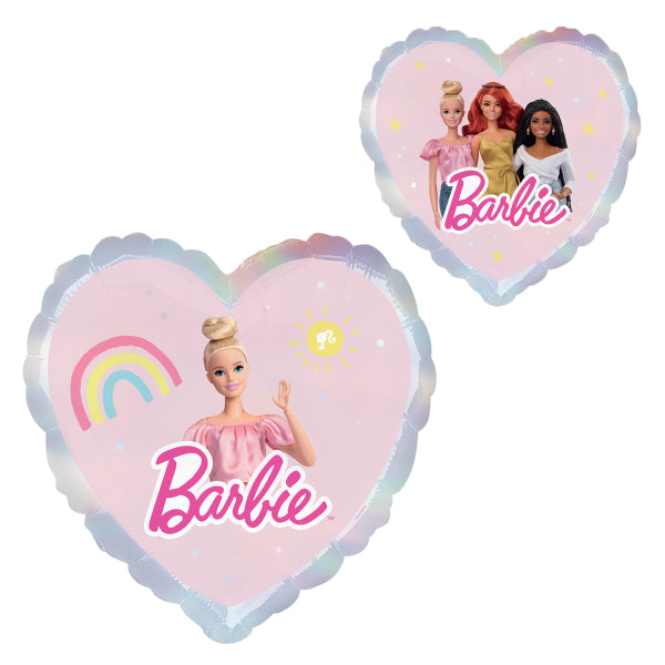 Barbie Holographic 18" Heart Shaped Foil Balloon