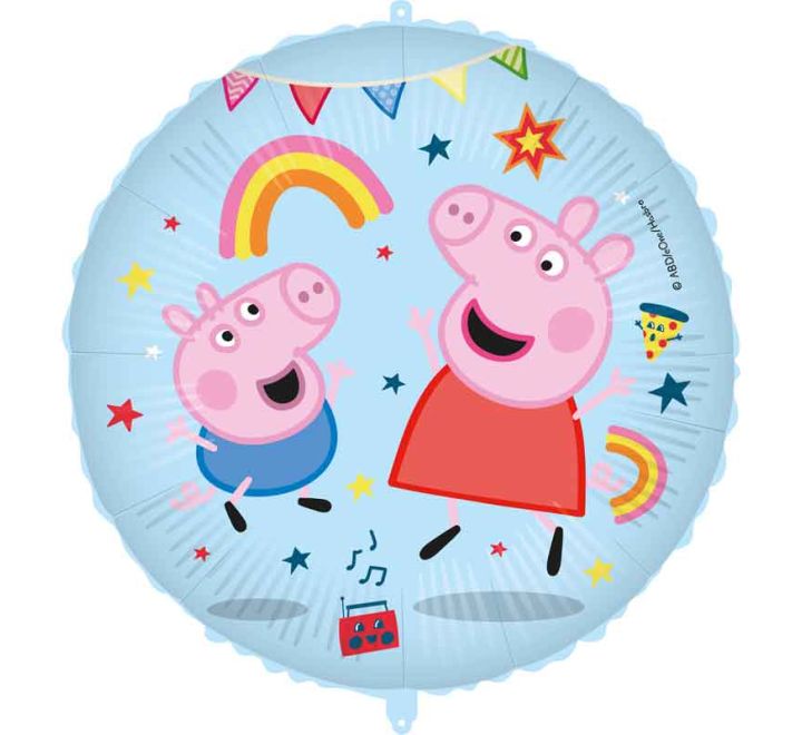 18in PEPPA PIG MESSY PLAY FOIL BALLOON