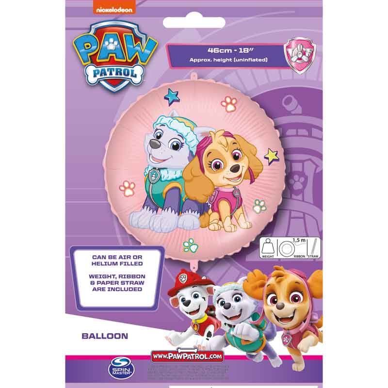 18in PAW PATROL SKYE & EVEREST FOIL BALLOON