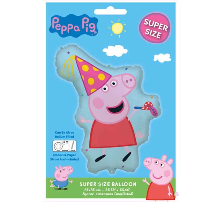 Peppa Pig Shaped Super Size Foil Balloon